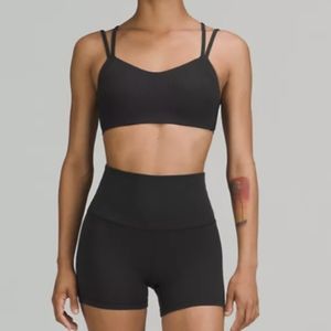 Lululemon black align high rise short, 4in inseam